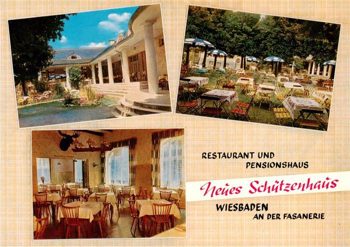 Wiesbaden Restaurant und Pensionshaus Neues Schuetzenhaus Gastraum Gartenterrass