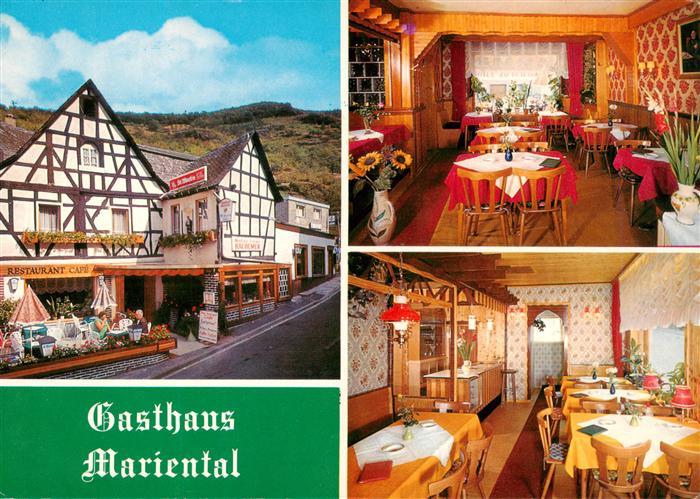 Kamp-Bornhofen Rhein Gasthaus Mariental Gastraeume