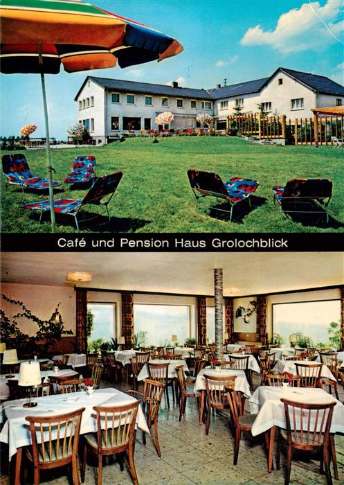 Presberg Rheingau Ruedesheim Cafe Pension Haus Grolochblick Gastraum