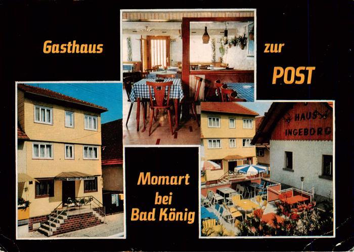 Momart Gasthaus zur Post Gaststube Terrasse