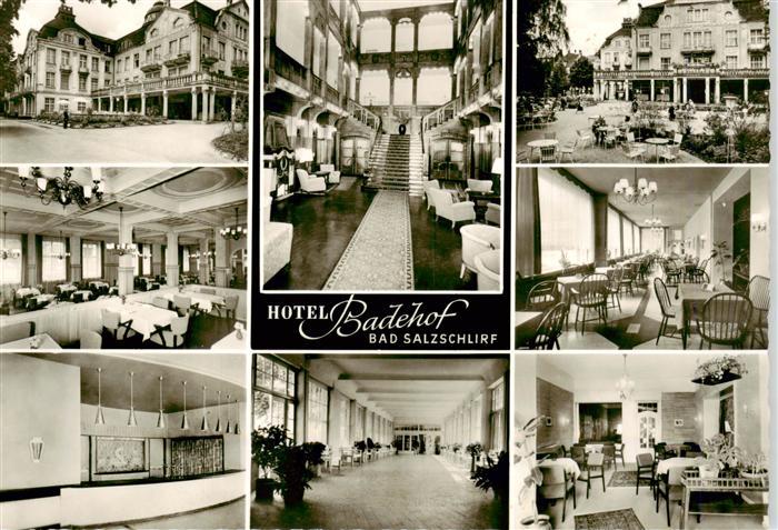 Bad Salzschlirf Hotel Badehof Gastraeume Treppenaufgang Foyer Rezeption