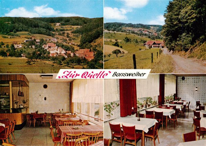 Bonsweiher Panorama Gasthaus Zur Quelle Gastraeume