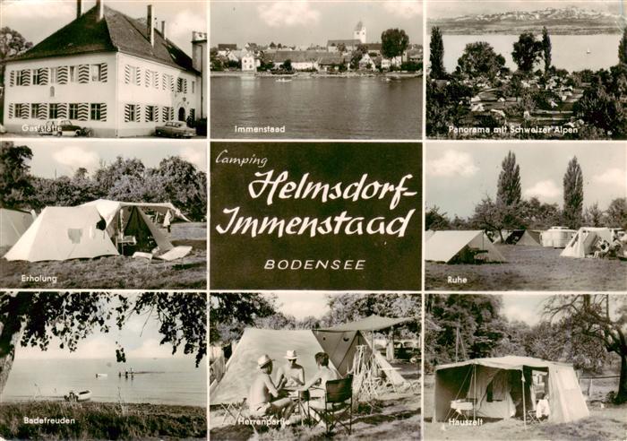 Immenstaad Bodensee Camping Helmsdorf Gaststaette Immenstaad Panorama Erholung R