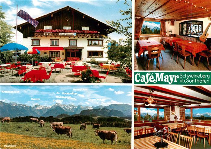 Schweineberg Cafe Mayr Terrasse Gastraeume Panorama