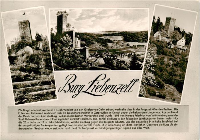 Liebenzell Bad Burg Liebenzell Details