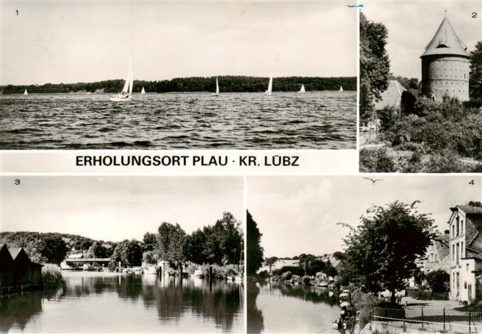 Plau Mecklenburg Plauer See Burgturm An der Elde