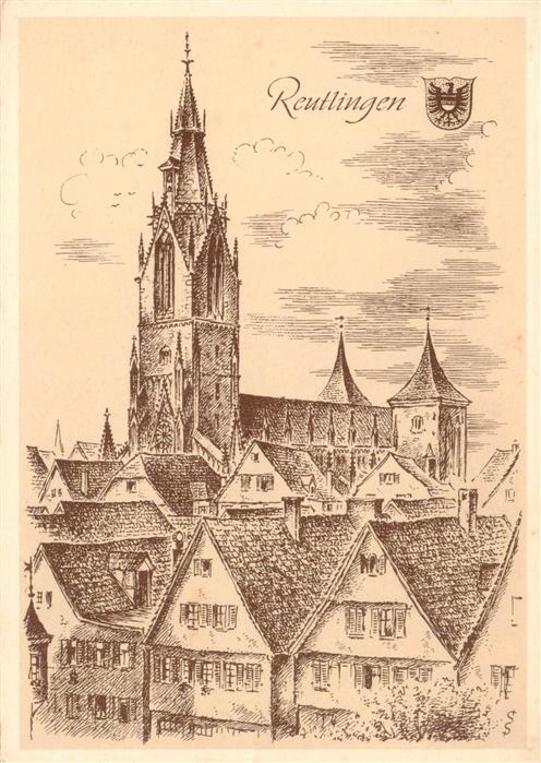 Reutlingen BW mittelalterliches Staedtebild