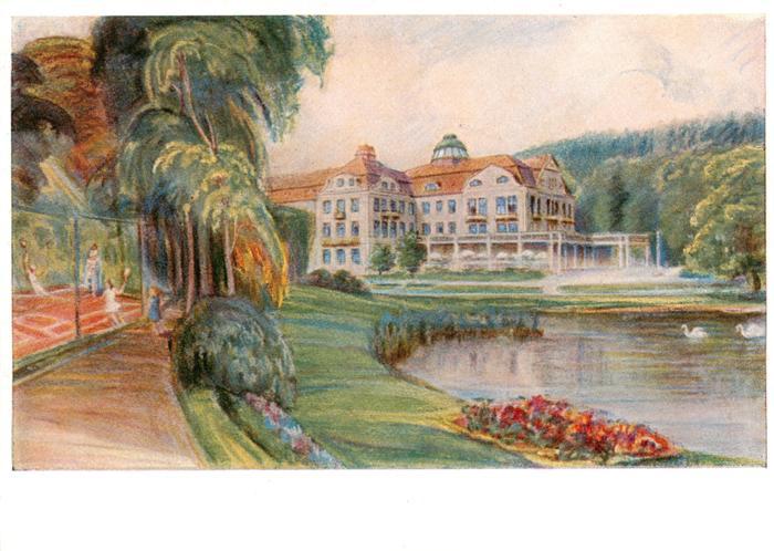 Bad Salzschlirf Hotel Badehof Kuenstlerkarte