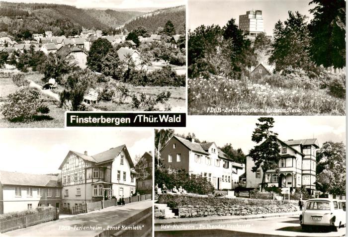 Finsterbergen Bad Panorama FDGB Erholungsheim Wilhelm Pieck FDGB Ferienheim Erns