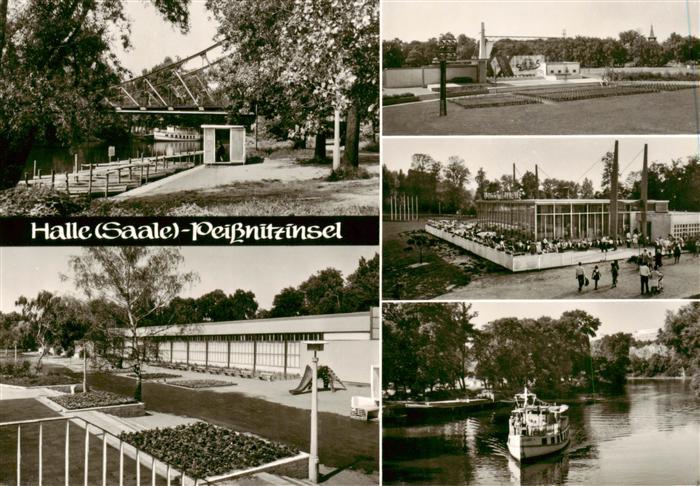 Halle Saale Peissnitzinsel Teilansichten