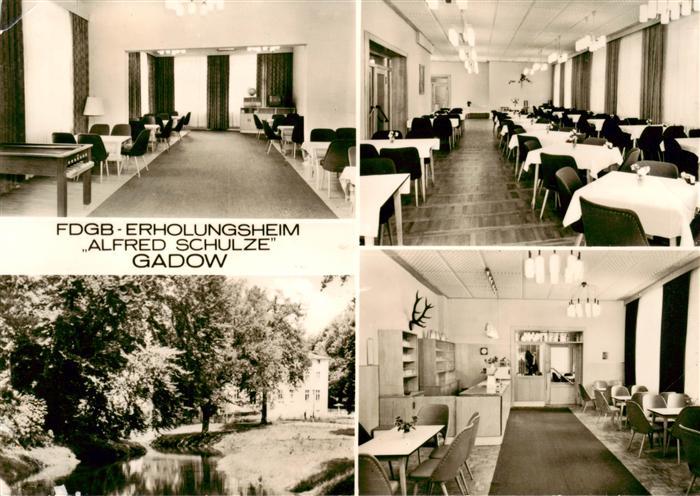 Gadow Lanz FDGB Erholungsheim Alfred Schulze Gastraeume