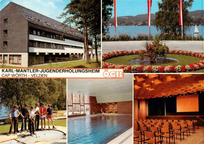 Velden  Woerthersee AT Karl Mantler Jugenderholungsheim Cap Woerth Minigolf Hall