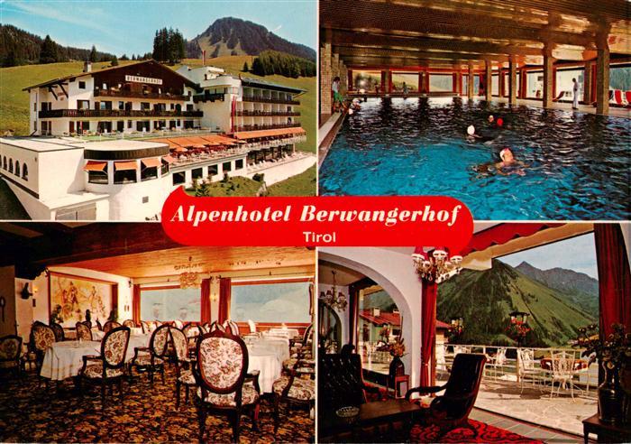 Berwang Tirol AT Alpenhotel Berwangerhof Gaststube Terrasse Hallenbad