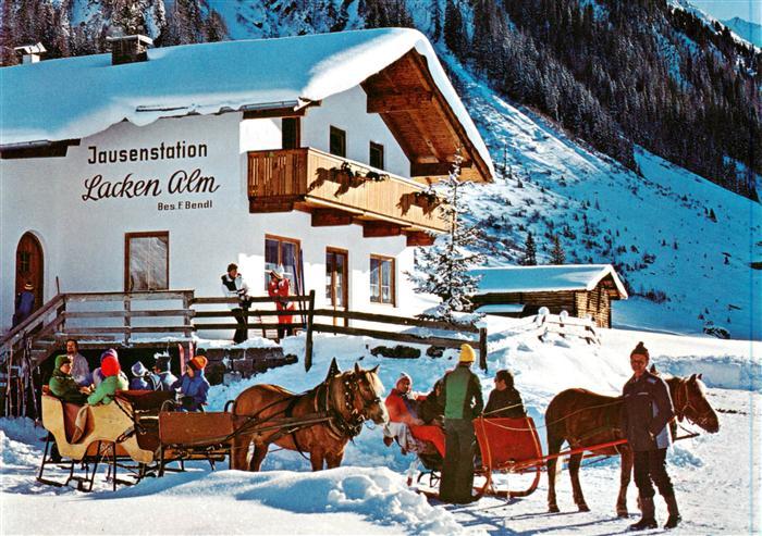 Gerlos Zillertal AT Lackenalm Pferdeschlitten