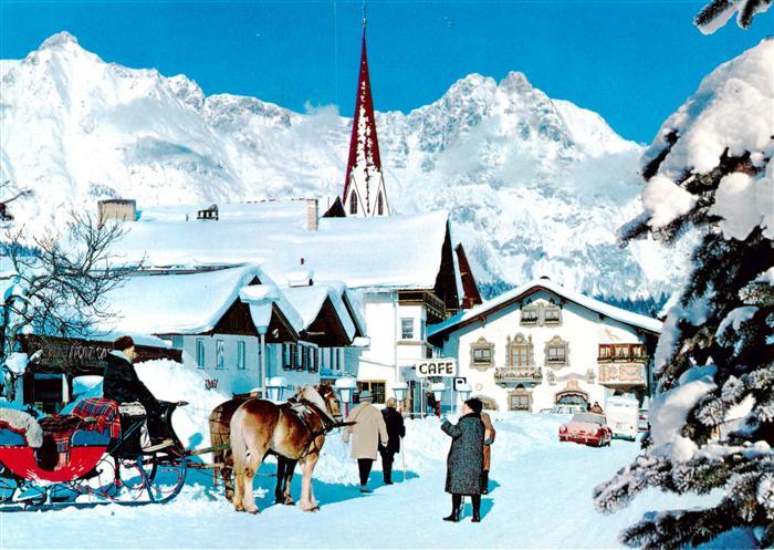 Seefeld Tirol Tiroler Schmuckkastl Pferdeschlitten