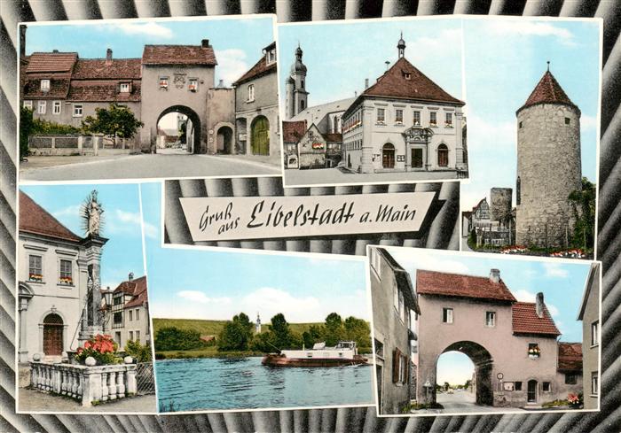 Eibelstadt Maintor Rathaus Mainpartie Stadtmauerturm