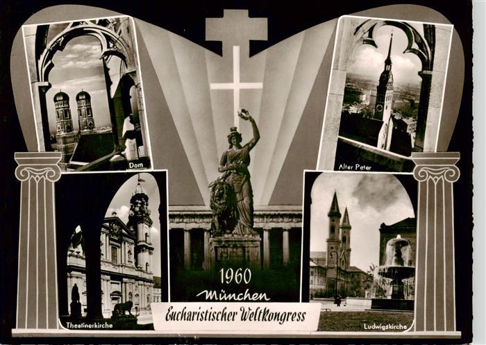 Muenchen Bayern Dom Theatinerkirche Alter Peter Ludwigskirche