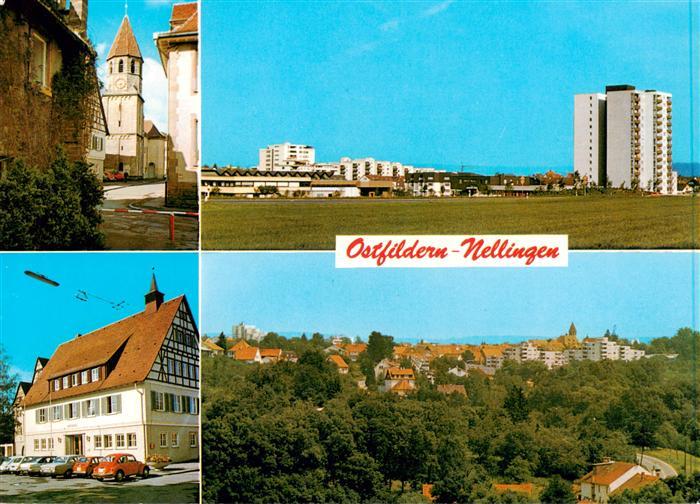 Nellingen Ruit Ostfildern Kirche Hochhaus Gasthof