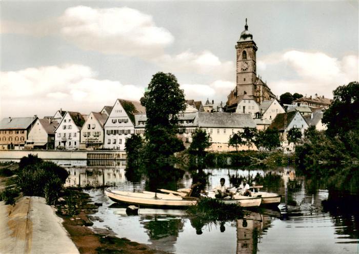Nuertingen Neckar Panorama Kirche