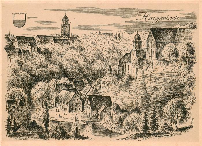 Haigerloch Mittelalterliches Staedtebild