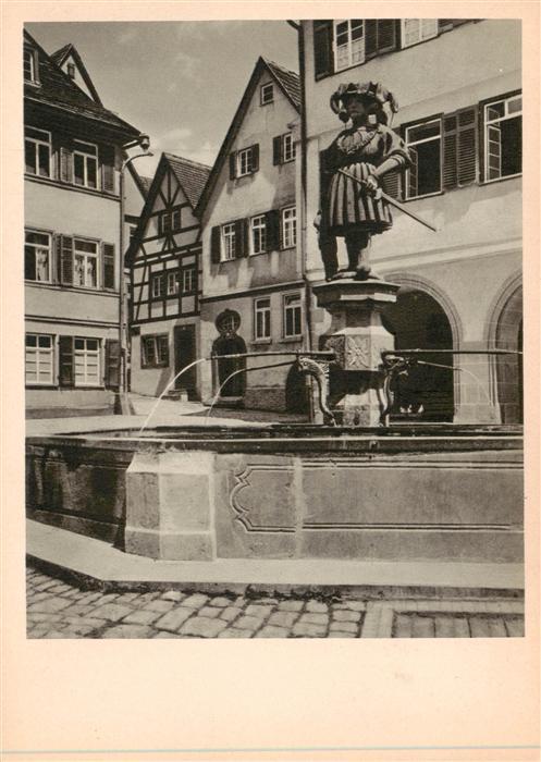 Weil der Stadt Keplerhaus und Marktbrunnen