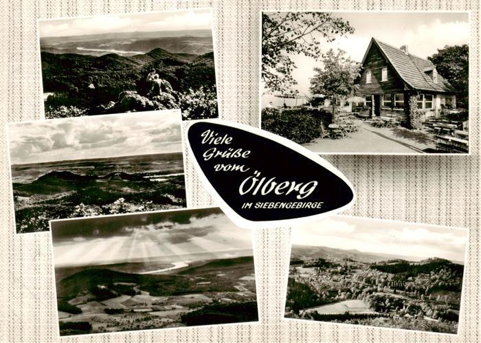 oelberg Koenigswinter Siebengbirge Fernsicht am Rhein Altgermanische Richt und T