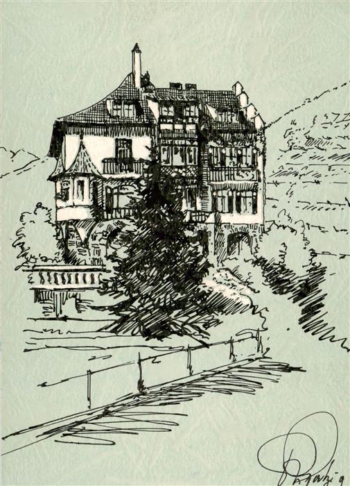 Meran Merano IT Ladurnerhof Zeichnung
