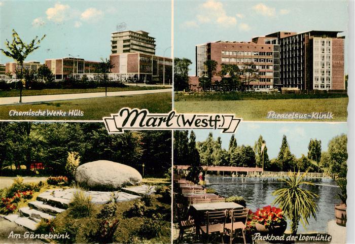 Marl  Westfalen Chemische Werke Huels Paracelsus Klinik Am Gaensebrink Parkbad d