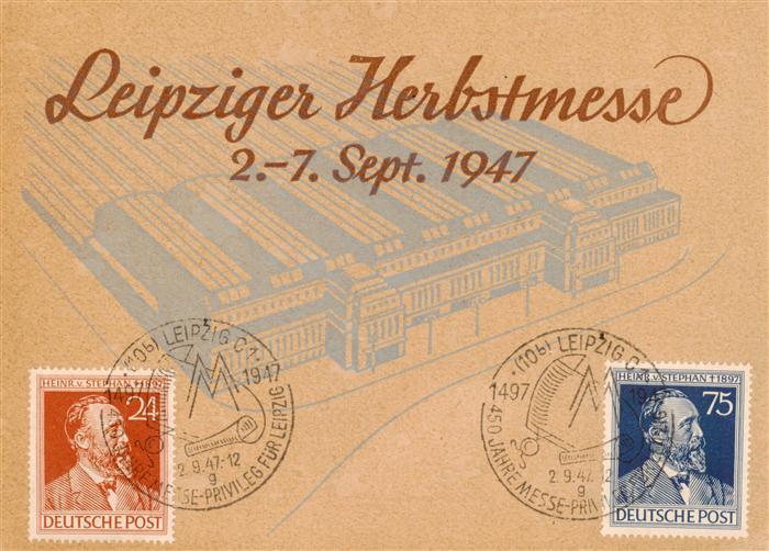 LEIPZIG Sachsen Leipziger Herbstmesse