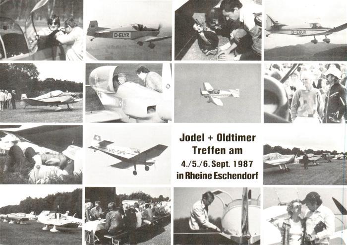 Eschendorf Rheine Westfalen Jodel und Oldtimer Treffen im Sept 1987 Teilansichte