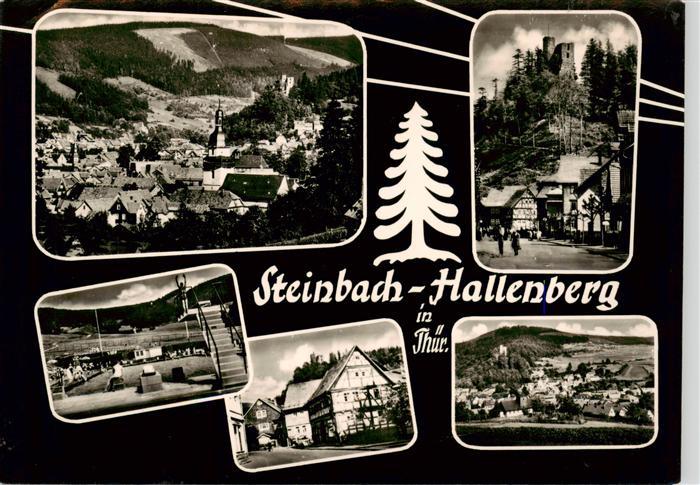 Steinbach Hallenberg Panorama Schwimmbad Burg Ortspartien