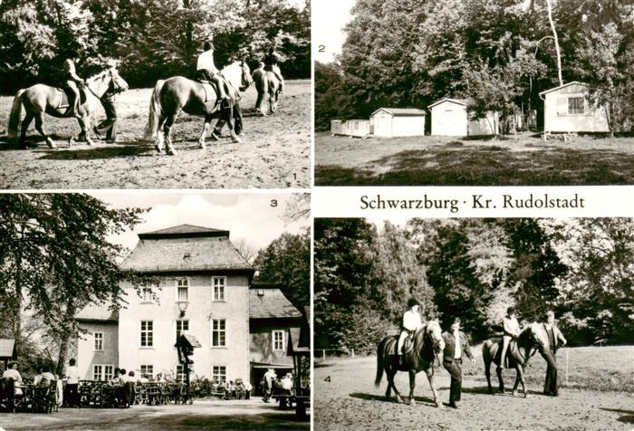 Schwarzburg Thueringer Wald Schwarzatal Tourist Reittouristik und Reitercamp Rei