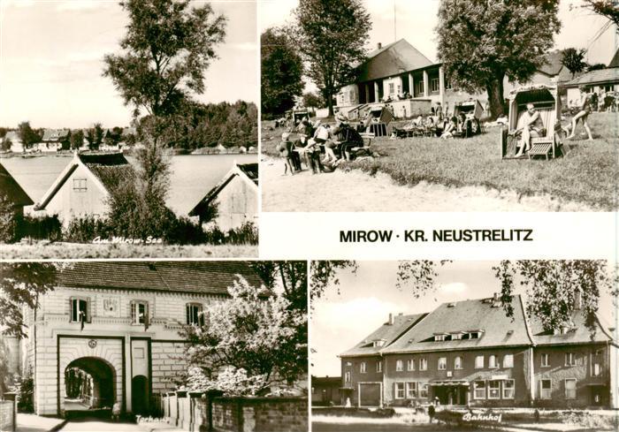 Mirow Am Mirow See Strand Torhaus Bahnhof