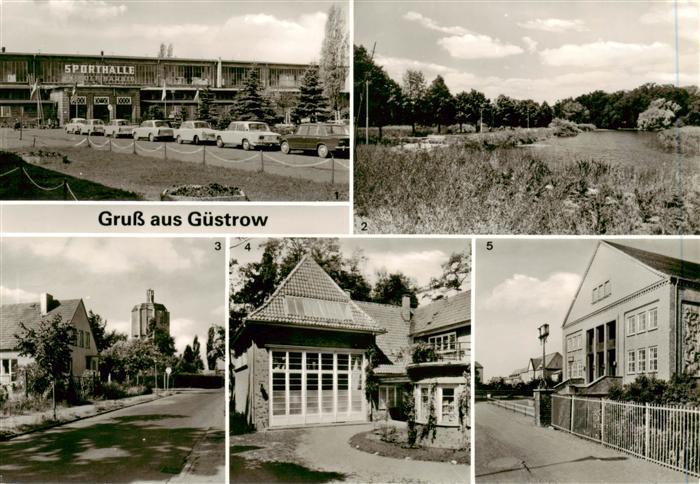 Guestrow Mecklenburg Vorpommern Sporthalle Rudolf Harbig Promenade an der Schanz