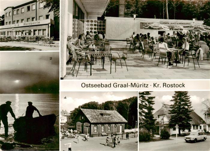 Graal-Mueritz Ostseebad Konsum Gaststaette Waldperle Fischer am Strand Broiler G