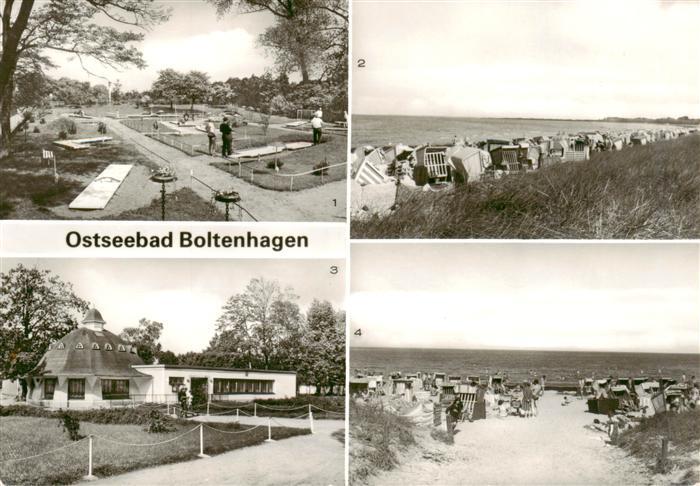 Boltenhagen Ostseebad Minigolfanlage Strand Konsumgaststaette Pavillon