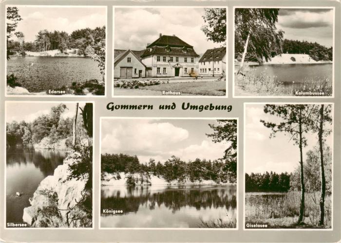 Gommern Edersee Rathaus Kolumbussee Silbersee Koenigsee Giselasee