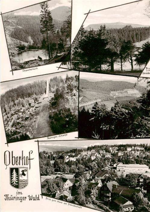 Oberhof Thueringen Pfanntalteich Thueringen Schanze Haus der Freundschaft Panor