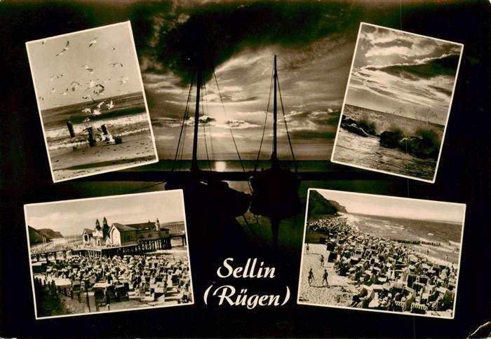 Sellin  Ruegen Strandpartien Seebruecke