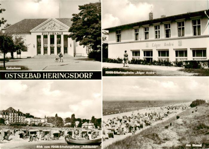 Heringsdorf  Ostseebad Usedom Kulturhaus FDGB Erholungsheim Edgar Andre FDGB Erh