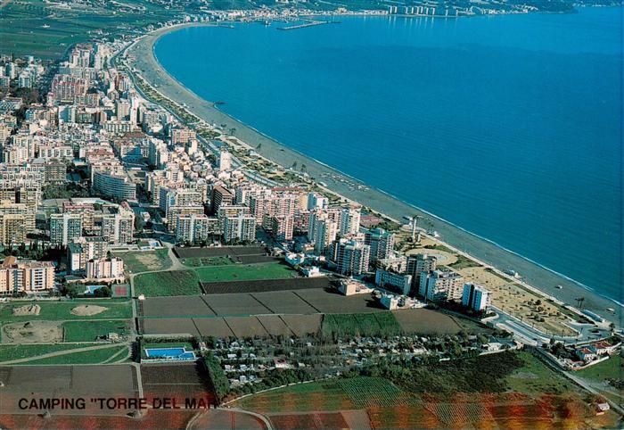 Torre del Mar Malaga ES Camping Torre del Mar Fliegeraufnahme