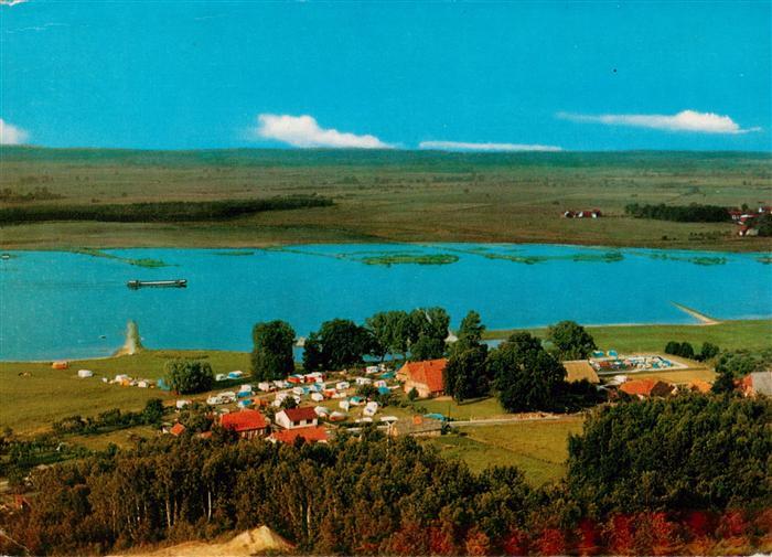 Klein-Kuehren Neu-Darchau Niedersachsen Campingplatz Elbufer Fliegeraufnahme