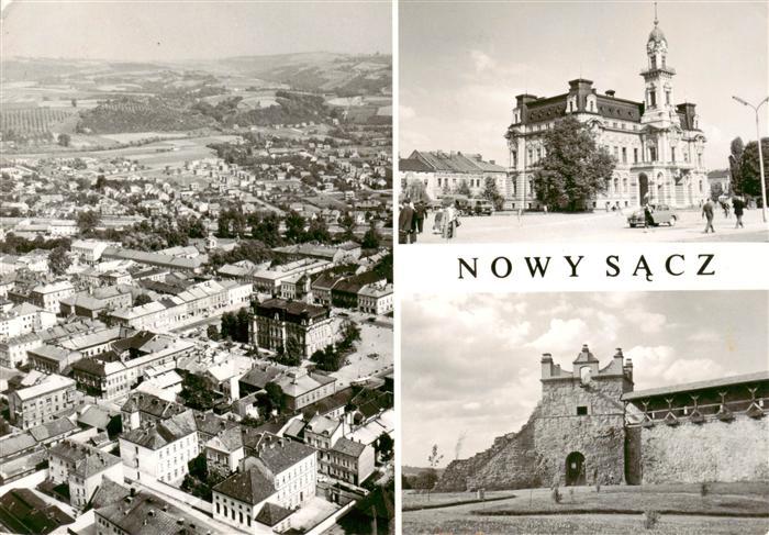 Nowy Sacz Neu Sandez PL Widok ogolny Fragment zamku baszta Kowalska