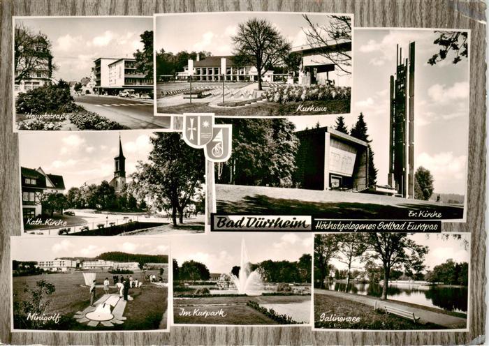 Bad Duerrheim Hauptstrasse Kurhaus Kath Kirche Ev Kirche Minigolf Im Kurpark Sal
