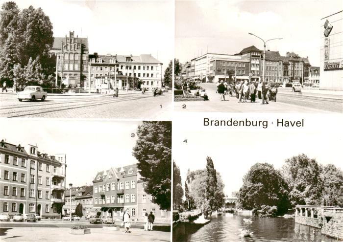 Brandenburg  Havel Puschkinplatz Im Stadtzentrum Altstaedtischer Markt Schleuse