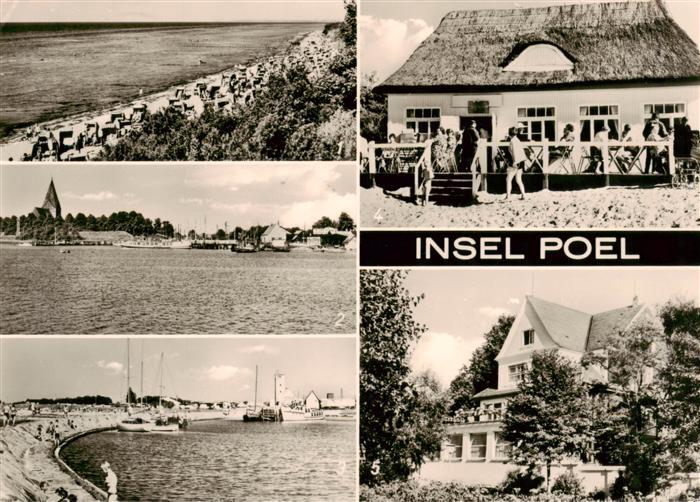 Insel Poel Schwarzer Busch Hafen und Wehrkirche in Kirchdorf Hafen in Timmendorf