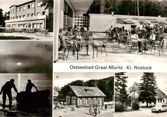 Graal-Mueritz Ostseebad Konsum Gaststaette Waldperle Fischer am Strand Broiler G
