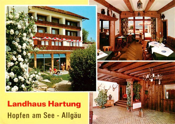 Hopfen See Landhaus Hartung Gastraum Eingang