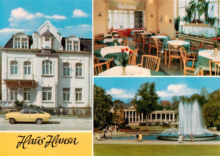 Bad Oeynhausen Haus Hansa Hotel Pension Diaethaus Gaststube Kurpark