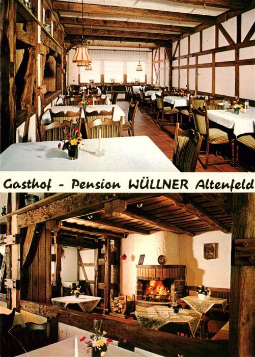 Altenfeld Sauerland Gasthof Pension Wuellner Gastraeume